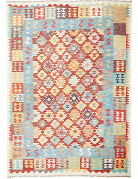 Kilim 240x336 Cm Kilim, Afghanistan, Hand-carded Wool,