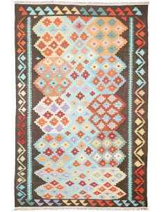 Kilim 200x306 Cm Kilim, Afghanistan, Lana Cardata A Mano