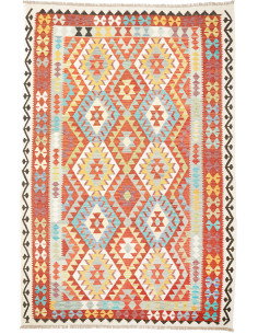 Kilim 203x300 Cm Afghan Kilim, Hand-carded Wool (cotton