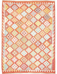 Kilim 183x241 Cm Kilim Afghanistan Hand-carded Wool, Cotton