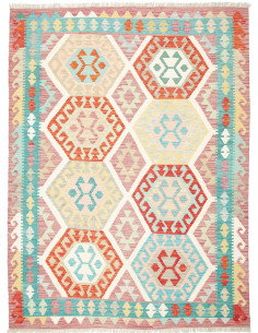 Kilim 155x209 Cm Kilim, Afghanistan, Lana Cardata A Mano