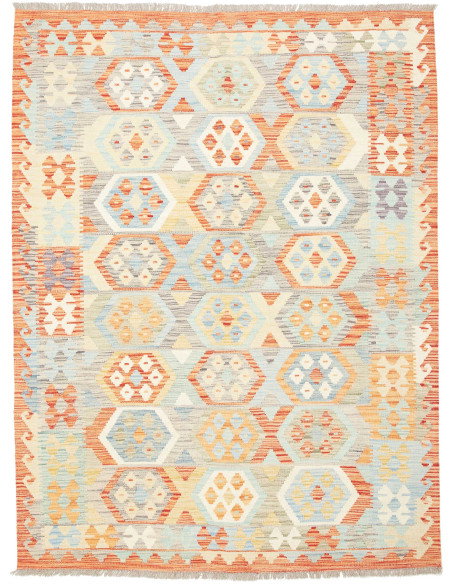 Kilim 153x201 Cm Kilim Afghanistan Lana Cardata A Mano