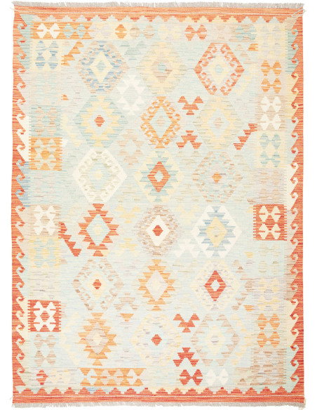 Kilim 150x205 Cm Kilim, Afghanistan, Hand-carded Wool (warp: