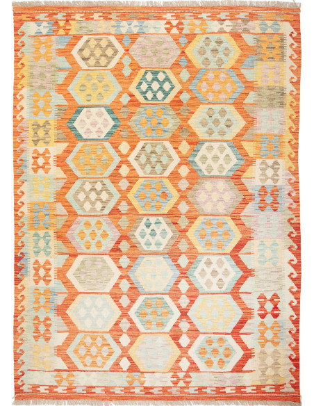 Kilim 173x240 Cm Kilim Afghanistan, Lana Cardata A Mano,