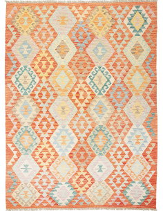 Kilim 178x240 Cm Kilim Afghano Lana Cardata A Mano