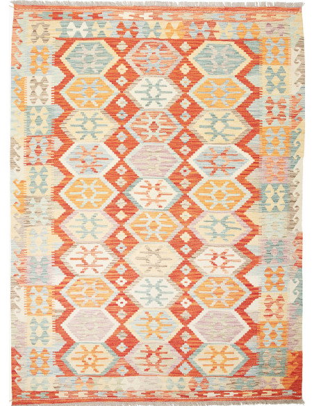 Kilim 176x240 Cm Kilim, Afghanistan, Hand-carded Wool (warp: