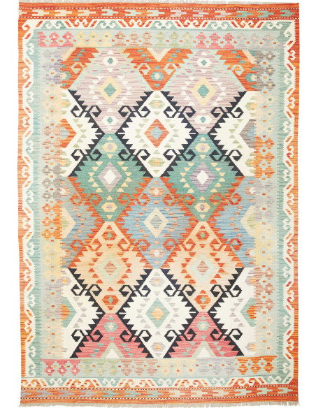 Kilim 170x247 Cm Kilim Afghanistan, Hand-carded Wool (warp: