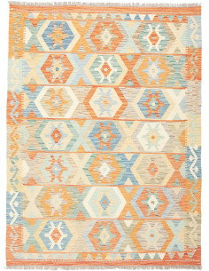 Kilim 150x200 Cm Kilim, Afghanistan, Lana Cardata A Mano