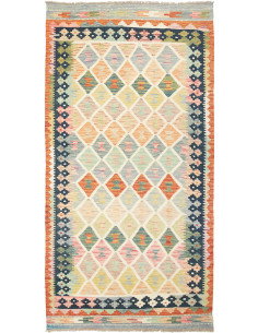 Kilim 106x203 Cm Kilim Afghanistan Lana Cardata A Mano