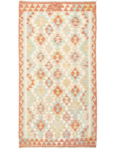 Kilim 107x198 Cm Kilim Afghanistan Hand-carded Wool Cotton