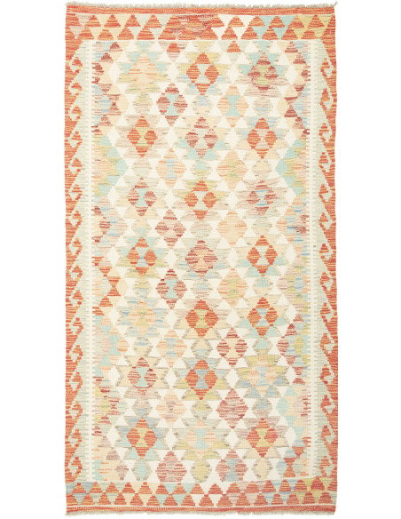 Kilim 107x198 Cm Kilim Afghanistan Hand-carded Wool Cotton