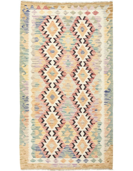 Kilim 104x187 Cm Kilim. Afghanistan. Hand-carded Wool (warp: