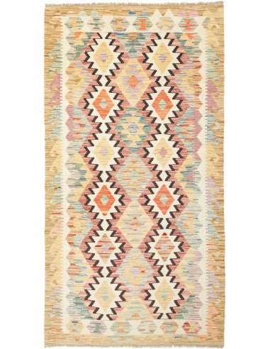 Kilim 103x196 Cm Kilim, Afghanistan, Lana Cardata A Mano