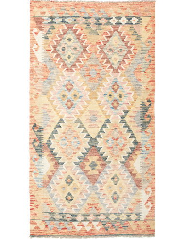Kilim 105x201 Cm Kilim Afghanistan Lana Cardata A Mano