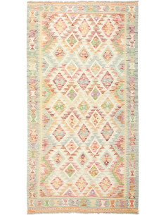 Kilim 106x199 Cm Kilim Afghanistan Lana Cardata A Mano