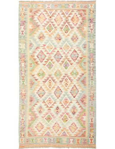 Kilim 106x199 Cm Kilim Afghanistan Lana Cardata A Mano