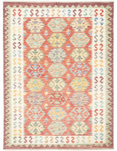 Kilim 133x173 Cm Kilim, Afghanistan, Hand-carded Wool (warp: