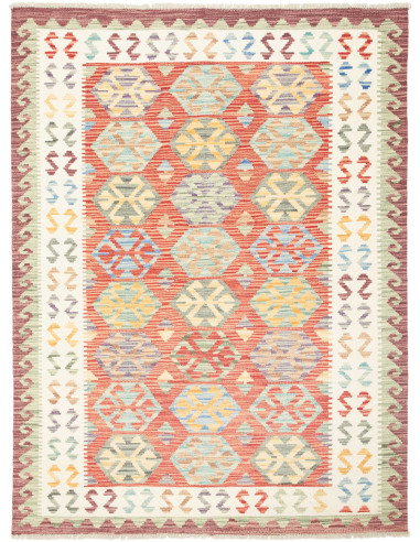 Kilim 133x173 Cm Kilim, Afghanistan, Hand-carded Wool (warp: