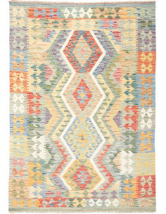 Kilim 129x182 Cm Kilim Afghanistan, Hand-carded Wool (cotton
