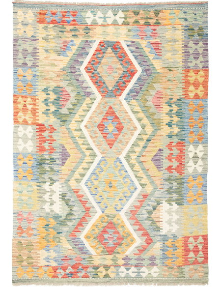 Kilim 129x182 Cm Kilim Afghanistan, Lana Cardata A Mano