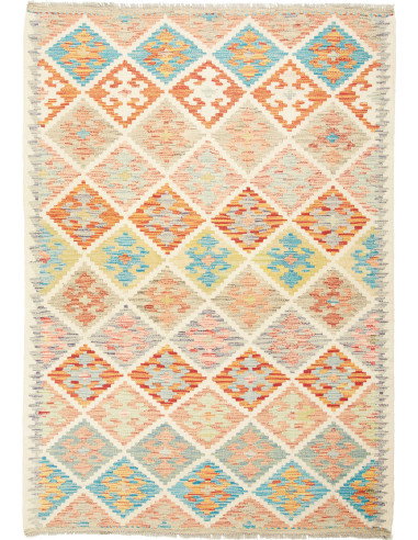 Kilim 132x189 Cm Kilim Afghanistan Lana Cardata A Mano