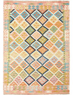 Kilim 132x184 Cm Kilim, Afghanistan, Hand-carded Wool (warp:
