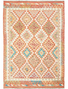 Kilim 127x183 Cm Kilim, Afghanistan, Lana Cardata A Mano