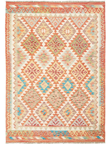 Kilim 127x183 Cm Kilim, Afghanistan, Lana Cardata A Mano