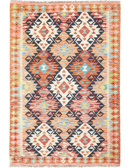 Kilim 122x183 Cm Kilim, Afghanistan, Hand-carded Wool (warp: