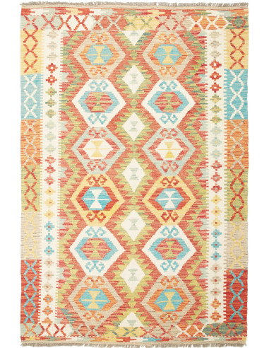 Kilim 126x186 Cm Kilim, Afghanistan, Hand-carded Wool (warp: