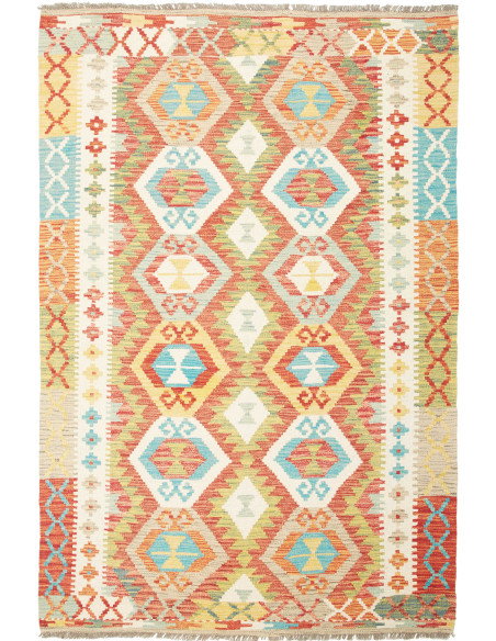 Kilim 126x186 Cm Kilim, Afghanistan, Hand-carded Wool (warp: