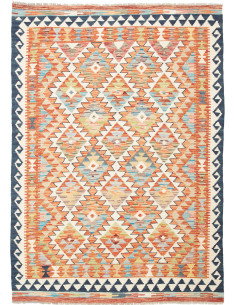 Kilim 126x180 Cm Kilim, Afghanistan, Lana Cardata A Mano,