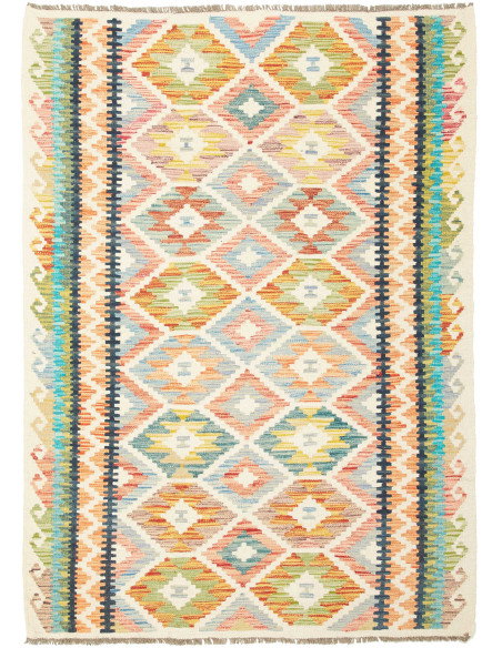 Kilim 125x174 Cm Kilim, Afghanistan, Hand-carded Wool,