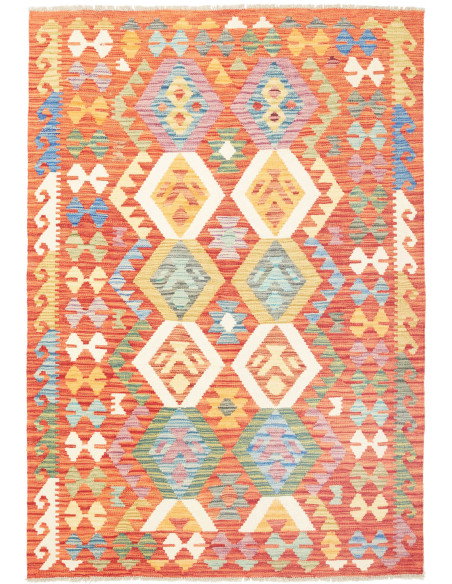 Kilim 123x178 Cm Kilim Afghanistan Hand-carded Wool (cotton