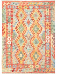 Kilim 128x171 Cm Kilim, Afghanistan, Hand-carded Wool (warp: