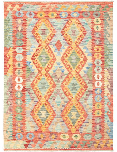 Kilim 128x171 Cm Kilim, Afghanistan, Hand-carded Wool (warp: