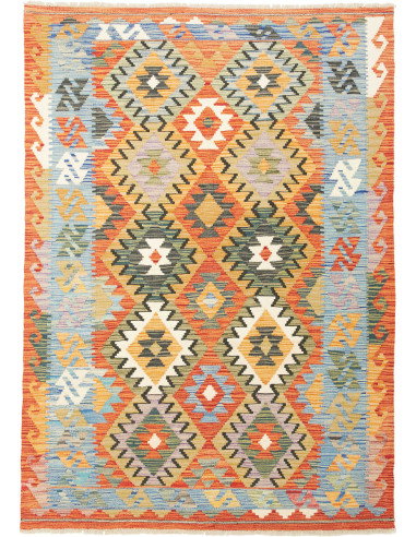 Kilim 125x180 Cm Kilim, Afghanistan, Lana Cardata A Mano