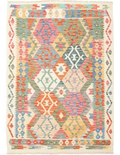 Kilim 128x180 Cm Kilim Afghanistan Lana Cardata A Mano