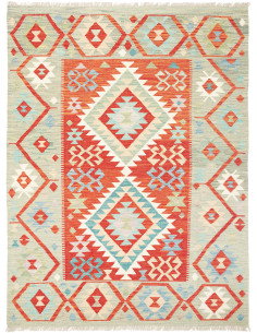 Kilim 129x170 Cm Kilim, Afghanistan, Hand-carded Wool (warp: