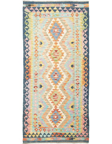 Kilim 93x200 Cm Kilim, Afghanistan, Lana Cardata A Mano