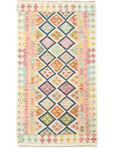 Kilim 104x188 Cm Kilim Afghanistan Lana Cardata A Mano