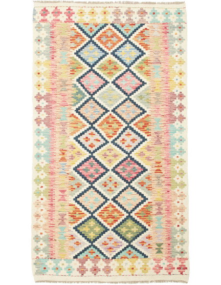 Kilim 104x188 Cm Kilim Afghanistan Lana Cardata A Mano