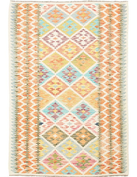 Kilim 125x159 Cm Kilim Afghanistan Lana Cardata A Mano