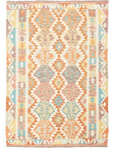 Kilim 124x175 Cm Kilim, Afghanistan, Lana Cardata A Mano,