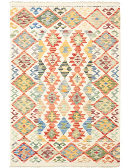 Kilim 125x185 Cm Kilim Afghanistan Lana Cardata A Mano