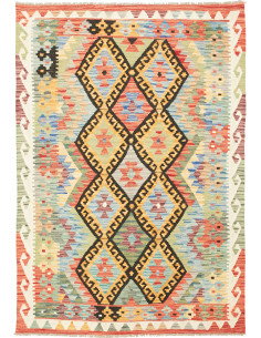 Kilim 121x176 Cm Kilim Afghanistan Hand-carded Wool (warp