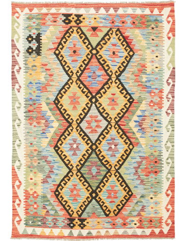 Kilim 121x176 Cm Kilim Afghanistan Hand-carded Wool (warp