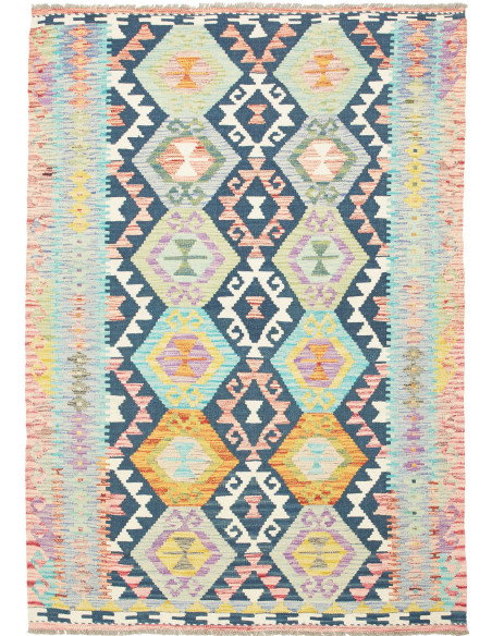 Kilim 129x179 Cm Kilim Afghanistan Hand-carded Wool Cotton