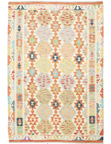 Kilim 128x190 Cm Kilim, Afghanistan, Hand-carded Wool (warp: