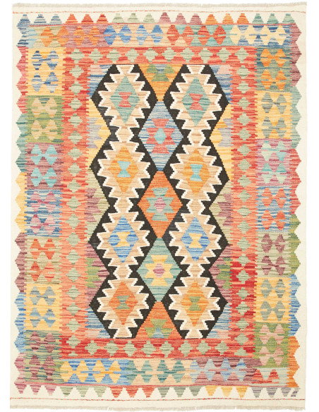 Kilim 129x176 Cm Kilim Afghanistan Hand Carded Wool